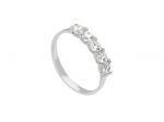 Eternity k9 white gold ring with white zirkons (S162145)